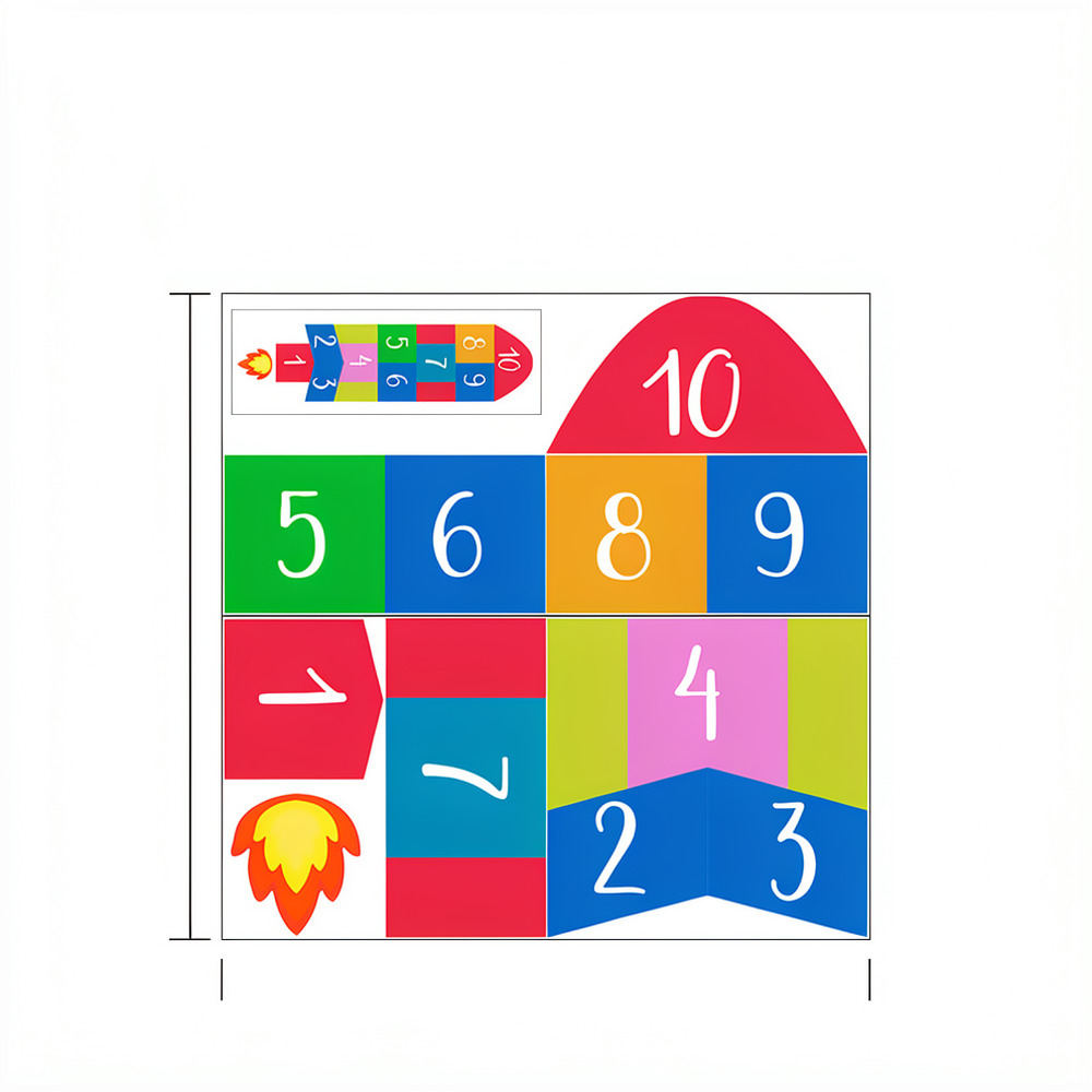 Educational Rocket Hopscotch W - Kids Education Activities 评论和价格