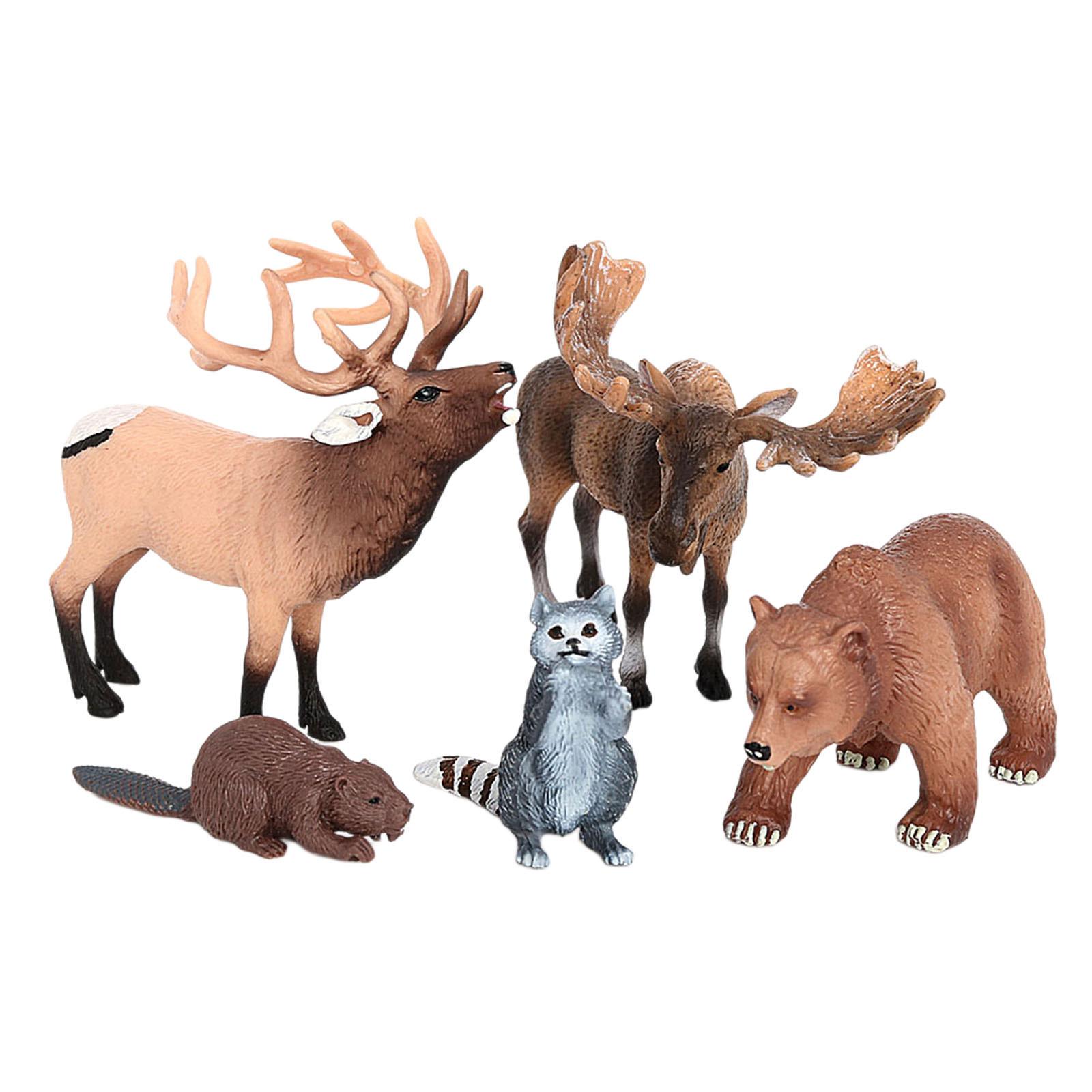 Deer Figurine Collection Woodl - Kids First Education 评论和价格